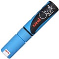 UNIBALL CHALK MARKER CHISEL TIP 8MM LIGHT BLUE
