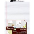 QUARTET MAGNETIC WHITEBOARD TILE RULED 216 X 280MM WHITE