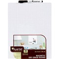 QUARTET MAGNETIC WHITEBOARD TILE GRID 216 X 280MM WHITE