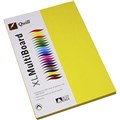 QUILL COLOURED A4 COPY PAPER 80GSM LEMON PACK 100 SHEETS