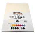 RAINBOW COVER PAPER 125GSM A3 IVORY SAND PACK 100