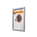 DEFLECTO ALUMINIUM SNAP FRAME FOR WALL DISPLAY A2 SILVER