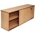 RAPID SPAN CREDENZA SLIDING DOOR LOCKABLE 1800 X 450 X 730MM BEECH