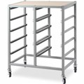 VISIONCHART EDUCATION MOBILE STORAGE TOTE TRAY TROLLEY 10 BAYS