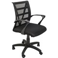RAPIDLINE VIENNA MESH CHAIR MEDIUM BACK BLACK