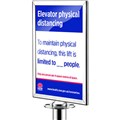 RETRACTA Q SIGN HOLDER A4 STAINLESSCHROME