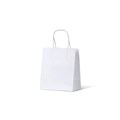 WHITE CARRY BAG TODDLER 200 X 170X 100MM EA CTN 500
