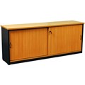 LOGAN CREDENZA 1200 X 450 X 730MM BEECHIRONSTONE