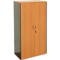 LOGAN FULL DOOR STORAGE CUPBOARD 900 X 450 X 1800MM BEECHIRONSTONE