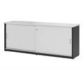 LOGAN CREDENZA 1800 X 450 X 730MM WHITEIRONSTONE