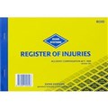 ZIONS ROID REGISTER OF INJURIES BOOK VIC 145 X 210MM