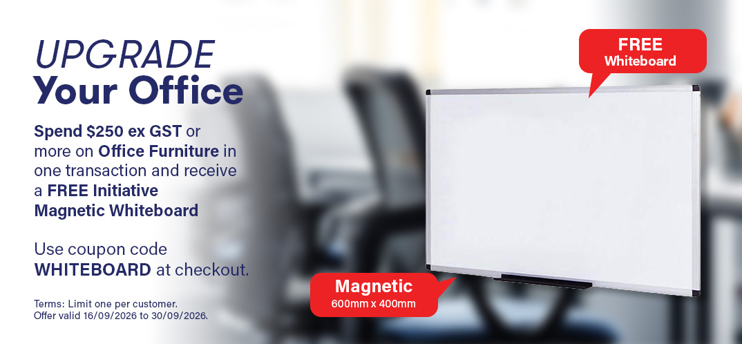 Upgrade your office. Free Magnetic Whiteboard offer.